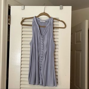 Ramy Brook Lilac Lace Up Tank